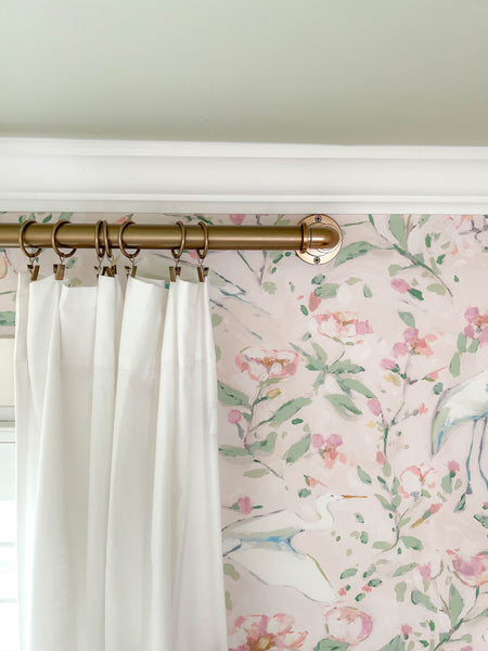 Egrets for Hadley in Blush- Wallpaper