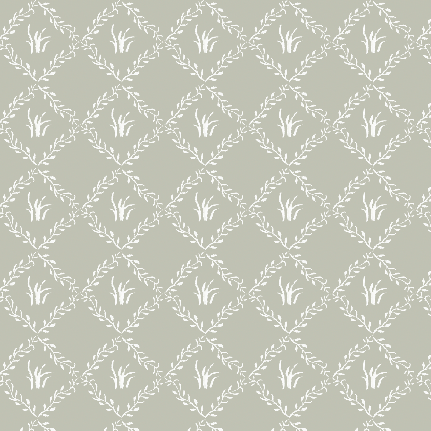 Garden Trellis in Sage- Fabric