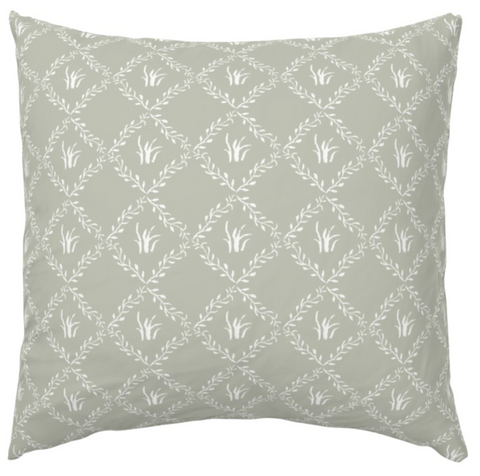 Garden Trellis in Sage Pillow