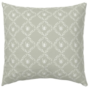 Garden Trellis in Sage Custom Pillow