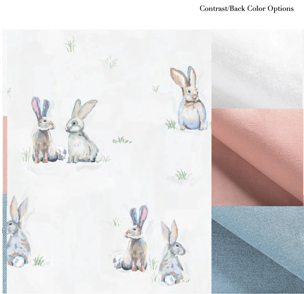 Bunnies for Charlotte Bolster Pillow