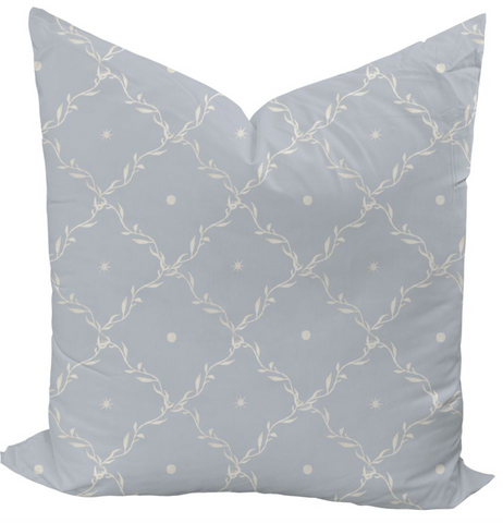 Celestial Trellis in Blue Pillow