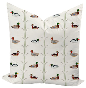 Ducks for Nicholas in Cream Custom Pillow