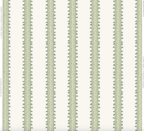 Forged Vine in Green- Wallpaper