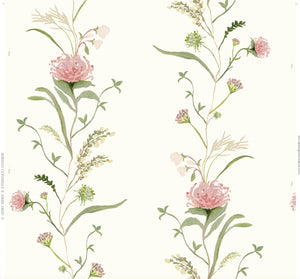 French Vine in Rose Garden- Fabric