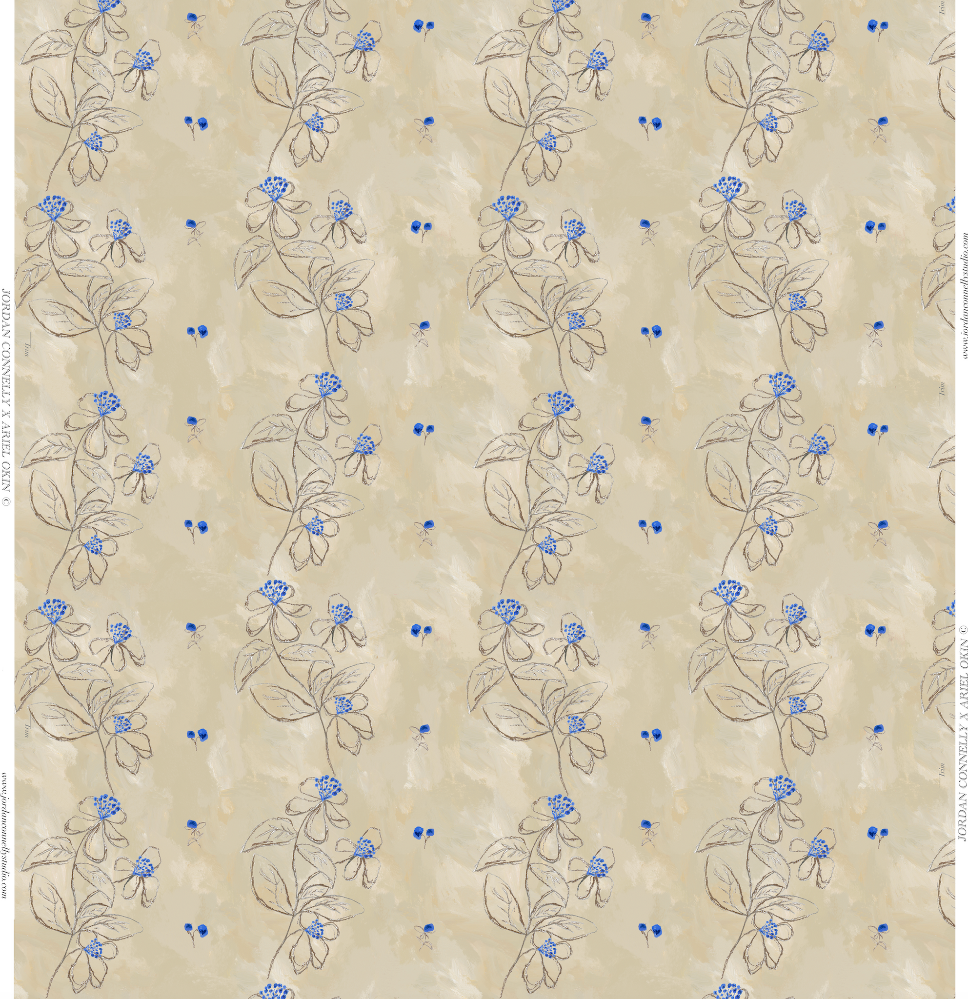 French Parchment Paper in Parchment- Wallpaper