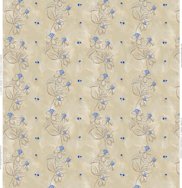 French Parchment Paper in Parchment- Wallpaper