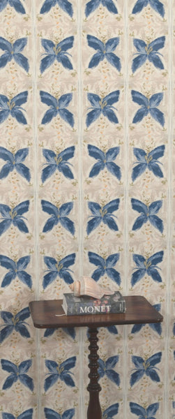 Spanish Floral Tile in Sand- Wallpaper