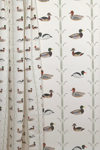 Ducks for Nicholas in Cream- Wallpaper