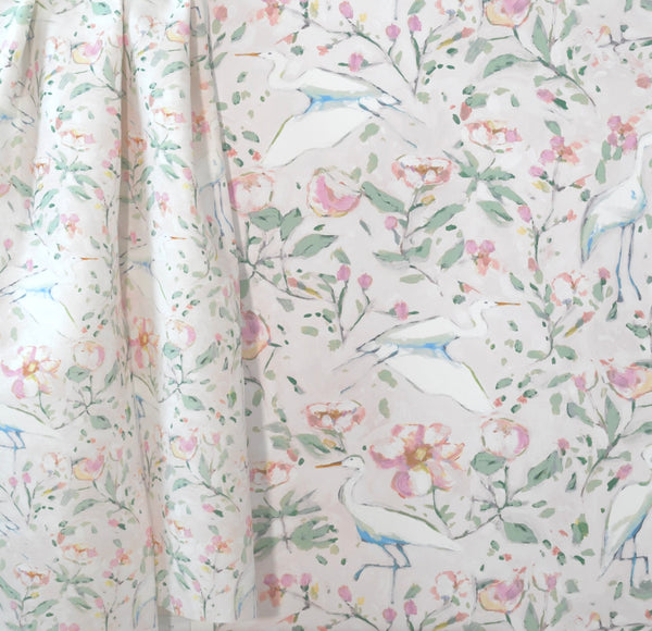 Egrets for Hadley in Blush- Fabric