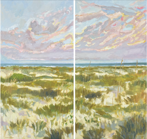 Sullivan III- 48x48 Diptych (Two 24x48's)