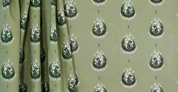 Lily of the Valley in Green- Fabric