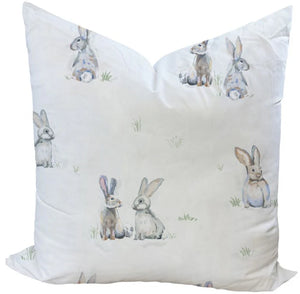 Bunnies for Charlotte Custom Pillow