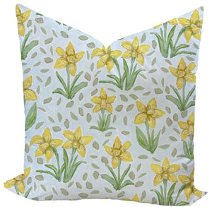 Daffodils for Jennings in Morning Light Custom Pillow