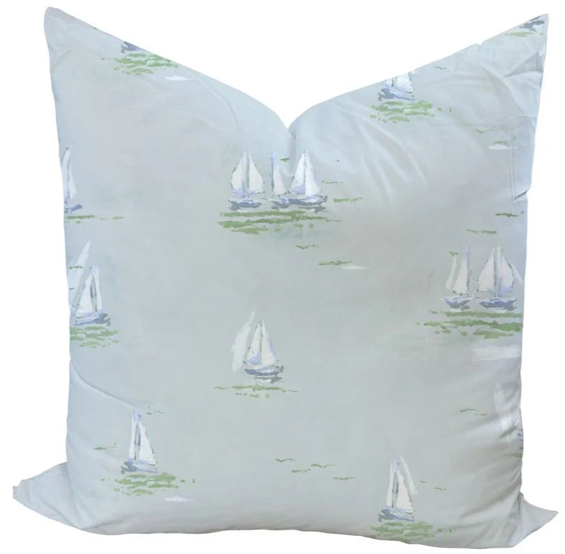 Sailboats for Pearce Custom Pillow