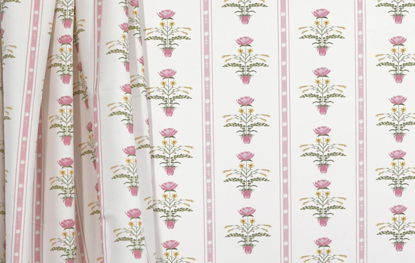 Lotus Garden in Rose- Fabric