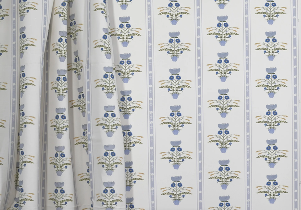 Lotus Garden in Blue- Fabric