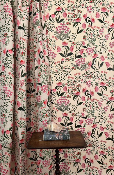 Wild French Garden in Blush- Fabric