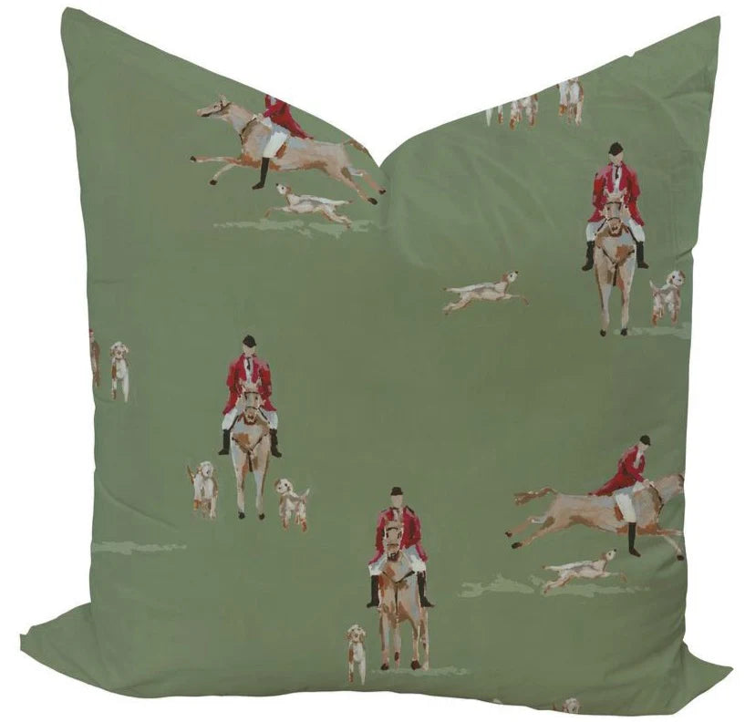 Fox Hunt in Hunt Custom Pillow